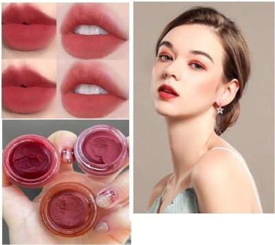 Emijun Lip N Cheek Mud Pack of 3 Different Shades fruit(Pack of: 3, 30 g)