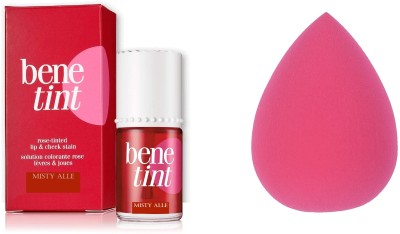 MISTY ALLE one lip gloss bene tint with 1 puff cherery(Pack of: 2, 12.5 g)