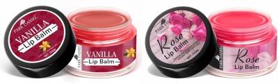 PARK DANIEL Vanilla & Rose Natural Lip Balm for Glossy Lip Pack 2 of 15Gms Vanilla & Rose(Pack of: 2, 60 g)