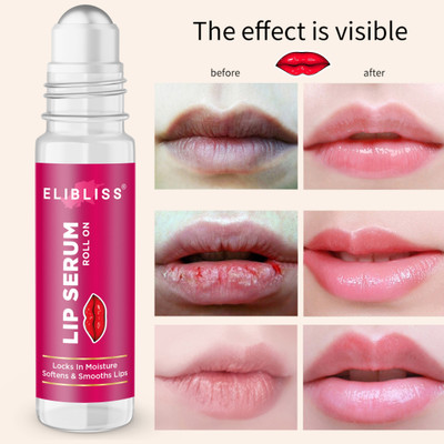 ELIBLISS Strawberry Lip Serum for Dry, Dark & Plump Lips with for Hydrated Lips Strawberry(Pack of: 1, 10 g)