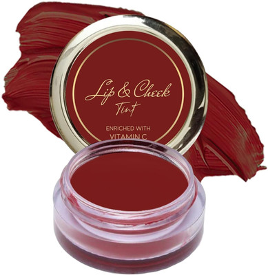MYEONG 3 In 1 Lip Cheek Tint Maroon Matte Finish, Smooth & Blendable Lip Balm Maroon(Pack of: 1, 10 g)