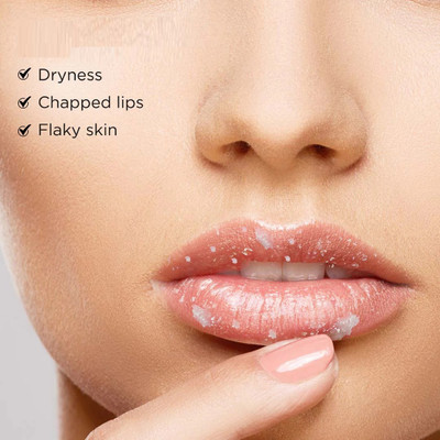 AFARAXIA Lip Scrub Blend For Dry, Chapped & Dark Lips Scrub strawberry(Pack of: 1, 10 g)