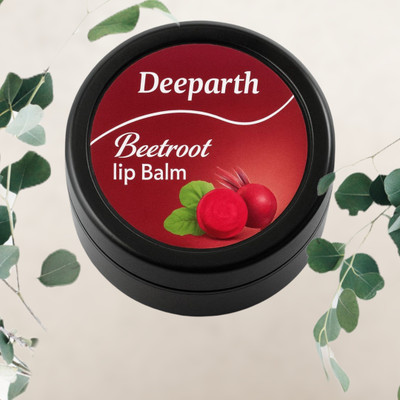 Deeparth Beetroot Lip Balm | Herbal Lip Moisturizer for Dry Lips Beetroot(Pack of: 1, 10 g)