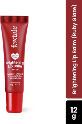 Foxtale Limited Edition Brightening Lip Balm SPF 30 - Ruby Glaze Valentine Ruby Glaze(Pack of: 1, 12 g)