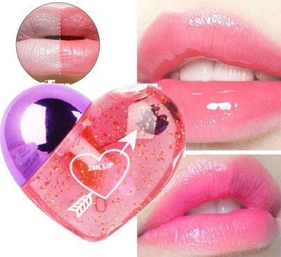 DYSOKAYO Heart Shape Pink Lip Gloss Tint Fruity(Pack of: 1, 8 g)