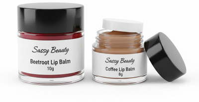 sassy beauty Lip Balm Duo – Beetroot Pink Tint and Coffee Moisturizing Balm Beetroot(Pack of: 2, 20 g)
