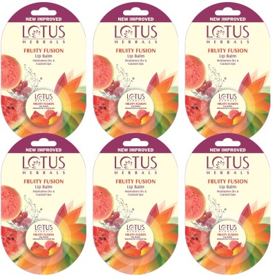 LOTUS HERBALS Fruity Fusion Lip Balm Fruity Fusion(Pack of: 6, 30 g)