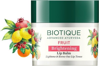 BIOTIQUE Brightening Lip Balm (Fruit Lip Balm) Fruity(Pack of: 1, 12 g)