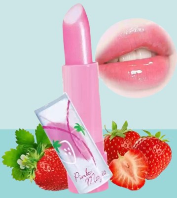 PERLENTE COLOR CHANGING LIP BALM FOR BESUTYFUL LIPS strawberry(Pack of: 1, 5 g)