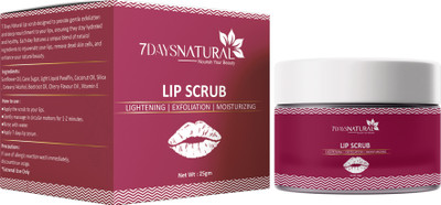 7days natural Lip Balm Scrub For Lightening & Brightening Dark Lips Scrub(15 g)