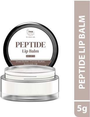 TNW - The Natural Wash Peptide Lip Balm | Hydrates, Softens & Protects Lips | Paraben-Free Vanilla(Pack of: 1, 5 g)