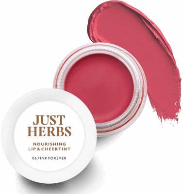 Just Herbs Lip and Cheek Tint -06 Pink Forever-Creamy Matte Lip Stain Pink Forever(Pack of: 1, 4 g)