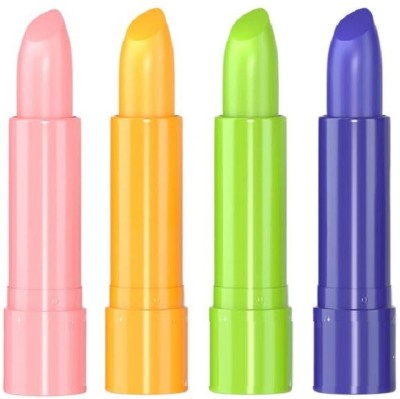 Amaryllis 4 Color Waterproof Long Lasting Nutritious Lip Balm Lips FRUIT(Pack of: 4, 20 g)