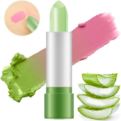 luzimaisa Moisturizer Magic Temperature Color Changing Lip Balm Aloe Vera(Pack of: 1, 2.5 g)