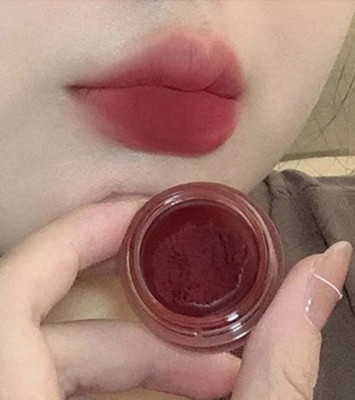 MYEONG 3 in 1 Lip Tint Velvet Matte Lip Mud Lip and Cheek Tint Maroon(Pack of: 1, 8 g)