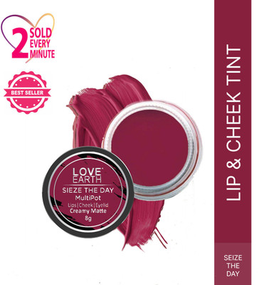 LOVE EARTH Multipot-Sieze The Day Lip Tint For Lips, Eyelids & Cheeks chocolate vanilla(Pack of: 1, 8 g)