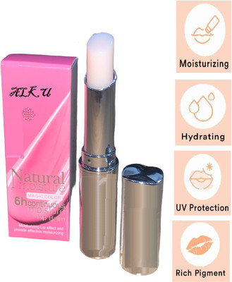 alku Natural Moisturer Magic Color Lip Balm For Women And Girls No Flavor(Pack of: 1, 3 g)