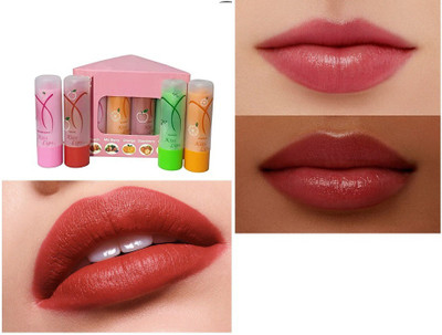 SEUNG PERFECT PROFESSIONAL CLASSY MAGIC COLOR 3D LIP BALM FRUITY(Pack of: 4, 14 g)
