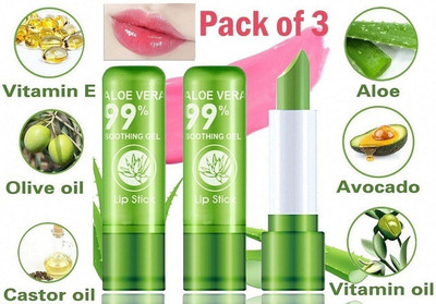 kHUDAt [Specific Texture] Moisturizing Lip Balm Trio aloewera(Pack of: 3, 10.3320000000004 g)