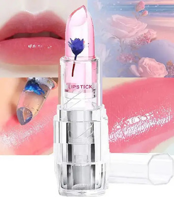 AFARAXIA Temperature Color Change Lip Gloss Crystal Green Flower Jelly Lipstick fruit(Pack of: 1, 3.6 g)