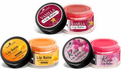 PARK DANIEL Mango,Vanilla, Rose Lip Balm Moisturizing Pack of 3 of 15Gms Mango, Vanilla, Rose(Pack of: 3, 45 g)