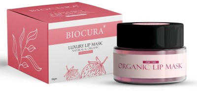 Biocura Natural and Organic Luxury Lip Mask , Strawberry Strawberry(Pack of: 1, 10 g)