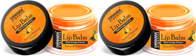 DONNARA organics Lip Balm for Soft & Natural Lips with Orange Extract Fruit Bite (15g) Pack of 2 Orange(Pack of: 2, 30 g)