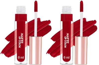 MYEONG Liquid Intense Matte Lipstick Combo(Maroon, 12 ml)