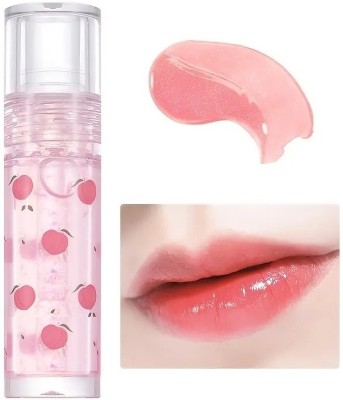 tanvi27 Lip Gloss Fruit Flavored Moisturizing Balm Set Transparent Fruity Roll Clear Oil(3 ml, PINK)