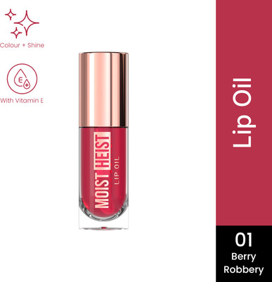 SWISS BEAUTY Moist Heist Lip Oil , Color-Changing With Vitamin E & Mint Oil- 1 Berry Robbery(4.8 g, Pink)