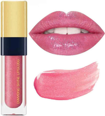 HUZURLU Diamond Shine Lip Gloss for Supreme Shine, Glide-On Lipstick for Glossy Effect(6 ml, RED)