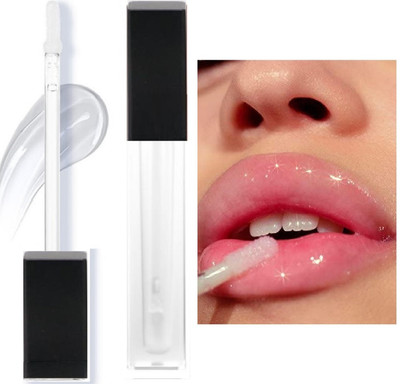 Arcanuy New crystal glossy shine water proof lip shiner(6 ml, TRANSPARENT)
