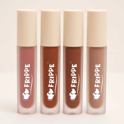 FRIPPE Moon Bloom lipstick set 4- piece(Beige, Brown, Coral, Neon, 10 ml)