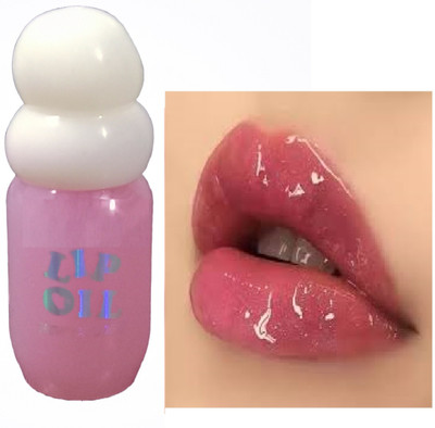 Luipui smooth pink lip gloss pack of 1 waterproof pack of 1(7 ml, pink)