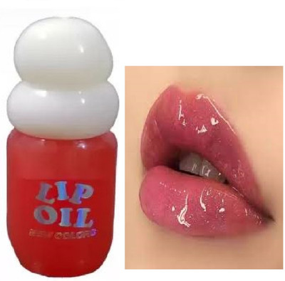 Luipui best trending wonderful red color change to pink lip gloss pack of 1(7 ml, pink)