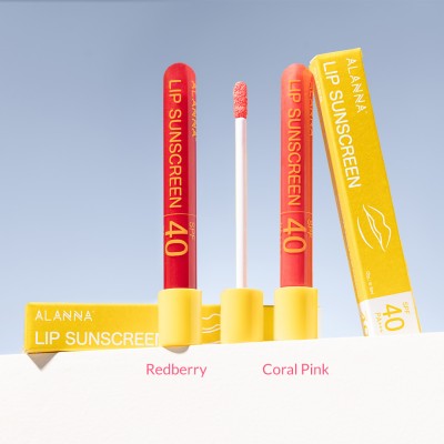 ALANNA Lip Sunscreen Gloss Duo - Redberry & Coral Pink(12 ml, Redberry, Coral Pink)