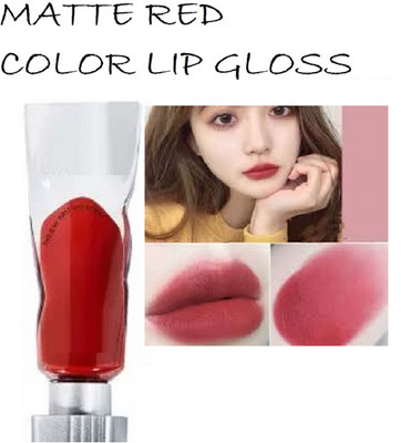 Luipui WATERPROOF MATTE RED COLOR LIP GLOSS LIP MAKEUP(6 ml, RED)