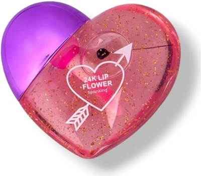 HSQ 1Pcs Cute Heart Shape Korean Lip Gloss in Waterproof Pink Shade(5 ml, pink)