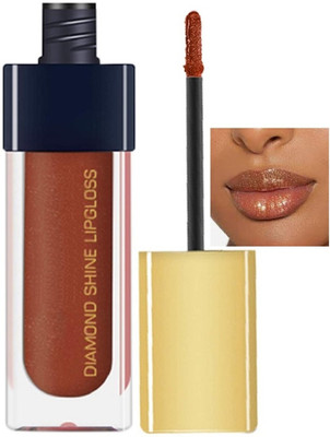 GABBU Diamond Shine Lip Gloss Shine Lipstick for Glossy Effect,Transparent Lip gloss3(6 ml, brown)