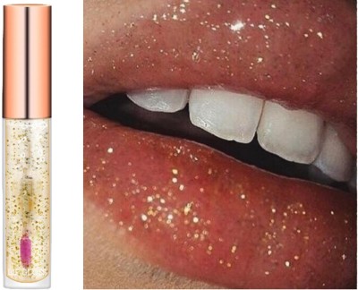 Latixmat GOLD SHIMMERY SHINE WATER PROOF LIP GLOSS(5 ml, TRANSPARENT)