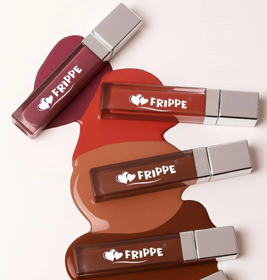 FRIPPE Crimson Charm matte ink bold lip color liquid lipstick combo pack of 4 peice(10 ml, Multicolour)