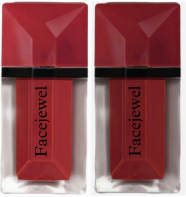 Facejewel Velvet Matte Non Transfer Lip Gloss Light And Thin Smooth And Long Lasting(9 ml, Dark Red, Red)
