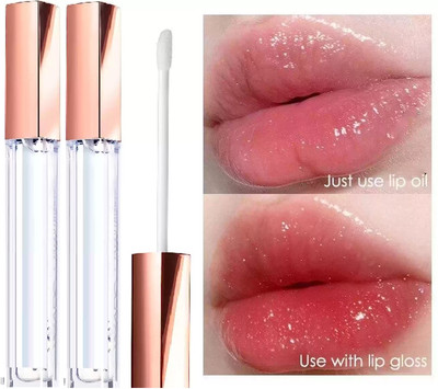 tanvi27 Hot Lips Clear Lip Gloss Moisturizing Lip Gloss Pack of 2(12 ml, Clear)