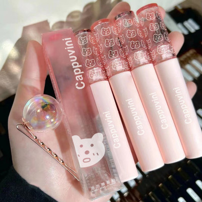 Cappuvini Bubble Mirror Water Lip Gloss – Moisturizing, Long-Lasting, Glossy Lip Tint(3 g, Kurino Fairy Tale)