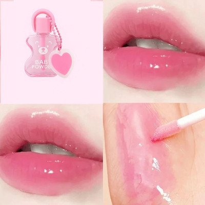 Divyaan Beauty Korean Viral Guitar Shape Lipgloss Waterproof Tinted Natural Creamy Gloss(10 ml, multicolour)