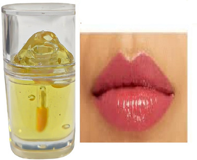 Luipui yellow color change to pink lip gloss best waterproof lip gloss pack of 1(7 ml, PINK)