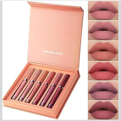 HSQ Handaiyan Matte Lipstick Combo Pack – Waterproof & Non-Transfer (Pack Of 6)(18 ml, Multicolour)