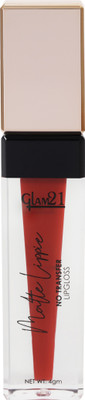 Glam21 Cosmetics Matte Lippie No Transfer Lip Gloss Lightweight Comfortable Creamy Formula(4 g, Super Red)