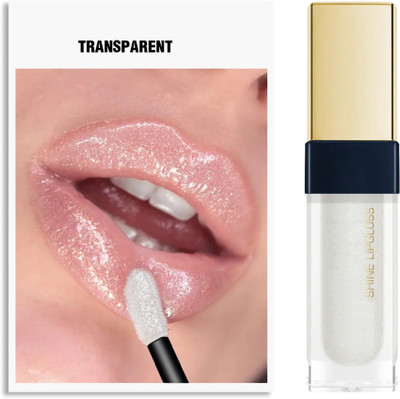 GULGLOW99 Korean Clear Shine Lip Gloss | Shimmer Finish | Non - Sticky | Lightweight(6 ml, WHITE)