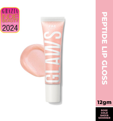 FAE Beauty Peptide Lip Gloss | Non Sticky & Hydrating (Emerging)(6 g, Pink)
